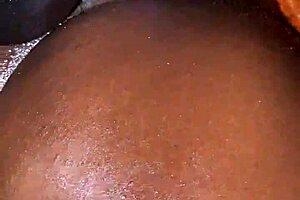 wet bbw wife cums squirting riding my thick cock deep in fat ass with 9inch toy