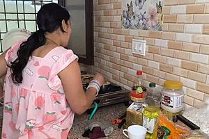 Dehradun beauty seduced in kitchen bathroom then bed hardcore banging