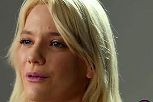 Big fake tits blonde milf Kenna James masturbates wildly after Playboy interview