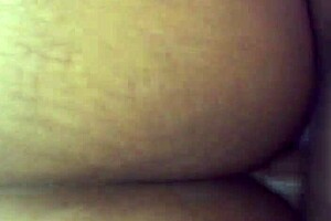 Black girlfriend takes latino dick deep in bed, amateur fun?