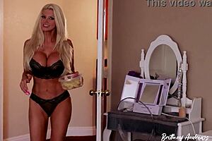 blonde goddess brittany andrews pegs big dicked bf ben dylan hard!