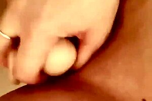 cumming hard in the shower again with my big dildo bouncing off my titties