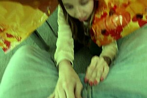 Little breezy bri's tight pussy thanks stepbro with deepthroat, cowgirl ride, and spanking frenzy!