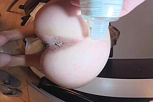 amateur couple goes wild anal fucking ass worship gaping spread on bed! 😍🍑🍆💦