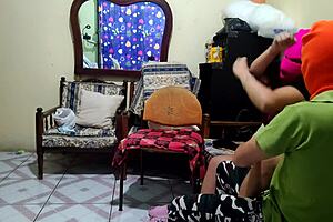 innocent fat latina stepdaughter invites daddy sex husband away