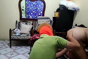 innocent fat latina stepdaughter invites daddy sex husband away