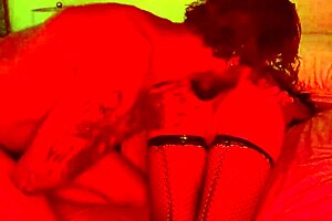 homemade mature couple fucks doggystyle then anal in fishnets