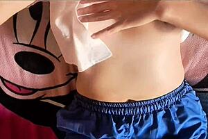 shy latina babe gets seduced, toys her huge tits before hard pounding