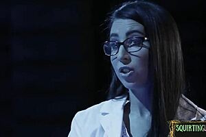 hey check this squirting babe getting her pussy devoured by a milf in hot threeway tribbing action