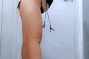 milla santiago dances sexy shows off big ass for fans