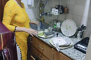Horny Stepmom Kitchen Surprise?