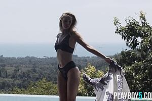 i couldn't look away from these two petite milfs stripping outdoors