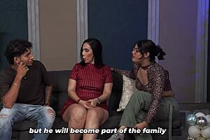 Man fucks girlfriend's mom secretly on christmas for sneaky fun