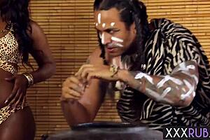 Black studs ravage skyler nicole and chanell heart in wild 4some!