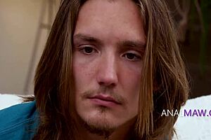 Petite athletic stepmom tricked into cheating anal by scheming stepson - Alexis James delivers