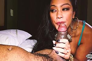 Spying Asian milf Maxine X caught gets creampie from BBC