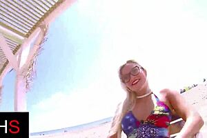 Blonde Milf Glasses Ass Fucked Hard Outdoor