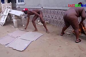 she bends over for intense doggystyle pounding from behind