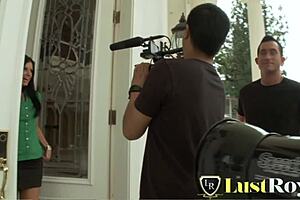 rough pounding milf india summer's shaved pussy with massive cock ride