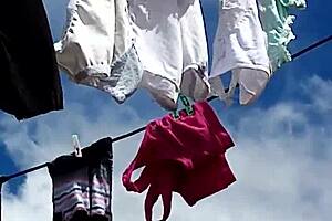 Neighbor's Panties Masturbation Tease