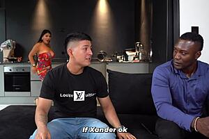 IT'S NOT WHAT IT LOOKS LIKE cuckold hubby catches wife with muscular best friend pounding her huge tits ass