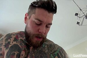 busty anissa kate takes huge cock deep in curvy ass pussy creampie tattooed passion