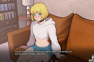 bunkered with femboy 10 as milf teases his cumshot