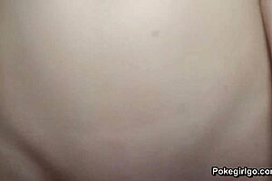 Hot teen girlfriend squirts wildly during homemade webcam creampie fuck session