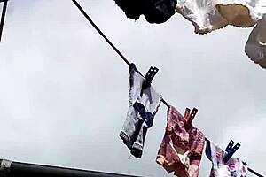 Neighbor's Panties Masturbation Tease