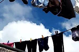 Neighbor's Panties Masturbation Tease