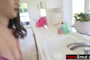 Fun with step grandma then banging step sis feels so right