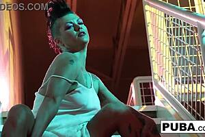 Jezebelle Bond strips lingerie, teases her milf curves.