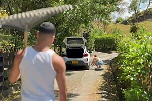 farmer uh helps sexy latina milf then bangs her hard street style wife home