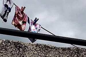 Neighbor's Panties Masturbation Tease