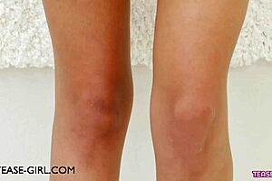 alluring brunette model tempts producer during intense casting sofa interview