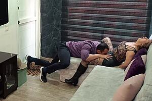 colombian hotwife confesses creampie sins as husband licks then rips clothes for rough fuck