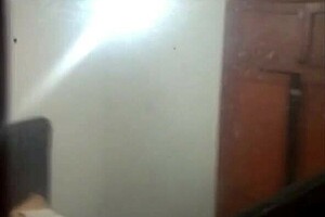 i spy stepsister riding stepdad's cock thru bedroom door. phone vid catches stepmom's hubby creampieing her!