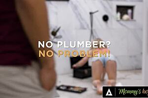 mommys boy cory chase fake plumber milf teases her teen stepsons huge pipe playtime