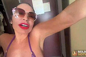 wow monica santhiago milks rome majors' bbc with her big ass and tits!