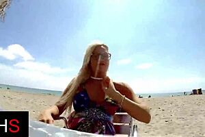 Blonde Milf Glasses Ass Fucked Hard Outdoor