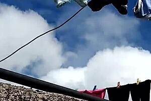 Neighbor's Panties Masturbation Tease