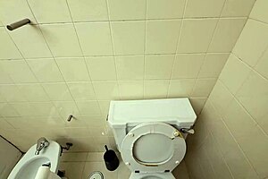 Cuckold latina wife bangs party guest hard in bathroom heels and lingerie