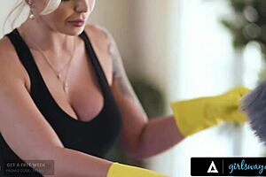 oh man lily larimar fucks her maid stepmom's client hard