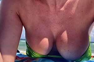 i'm obsessed with artemisia's huge tits in micro bikini at miami beach public fetish show