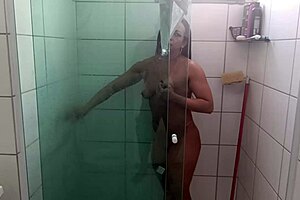 husbands godson spies busty lene bathing then fucks her with monster cock creampie