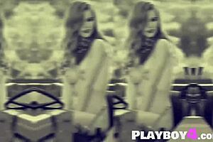 Craving Teya Kaye's Curvy Body in Outdoor Striptease Tease?