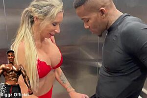 bbc slut hotwife chokes on personal trainer's monster cock preview dripping wet