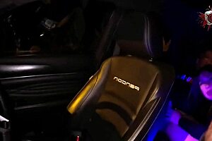 i fuck famous spanish milf lapaisita oficial's pussy riding deepthroat in luxury car publicly