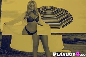 Craving Teya Kaye's Curvy Body in Outdoor Striptease Tease?