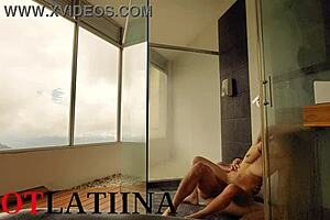 mi novio's amigo fucked me hard in shower medellin colombia doggystyle